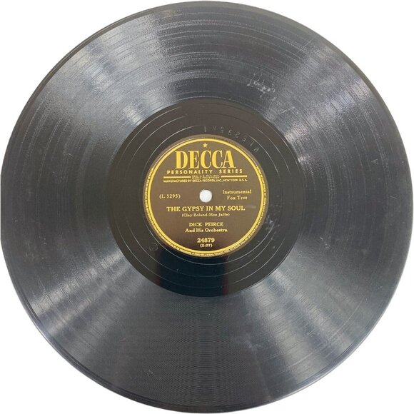 Dick Pierce - Orchids In The Moonlight /The Gypsy In My Soul - 24879 Decca 78RPM - Picture 3 of 4